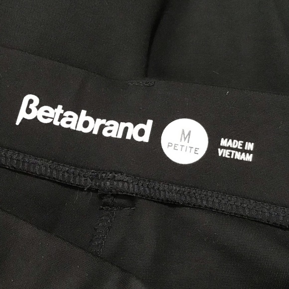 Betabrand Boot Cut Classic Dress Pant Yoga Pant in Black. - Picture 8 of 9